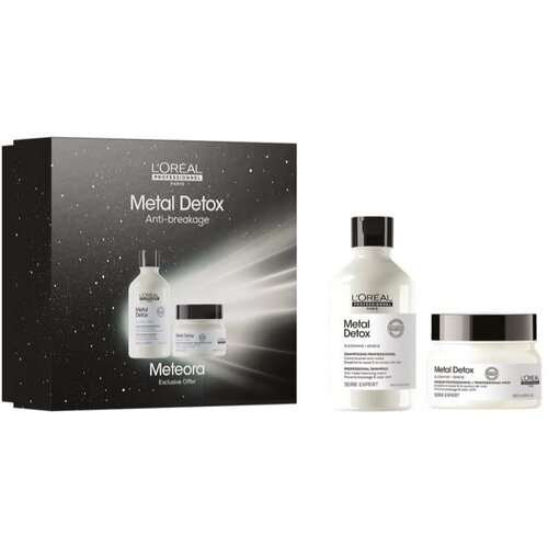 L&amp;acute;Or&amp;eacute;al Paris Serie Expert Metal Detox darilni set za barvane in po&amp;scaron;kodovane lase Slike