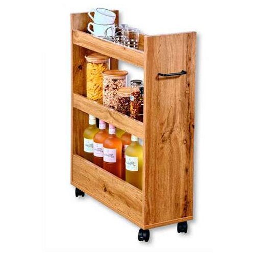 Kesper ksp24859 višenamenska polica sa točkićima 22x78x60cm drvo Cene