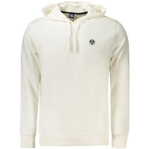 North Sails Mu&amp;scaron;ka bijela zip-up majica s kapuljačom Slike