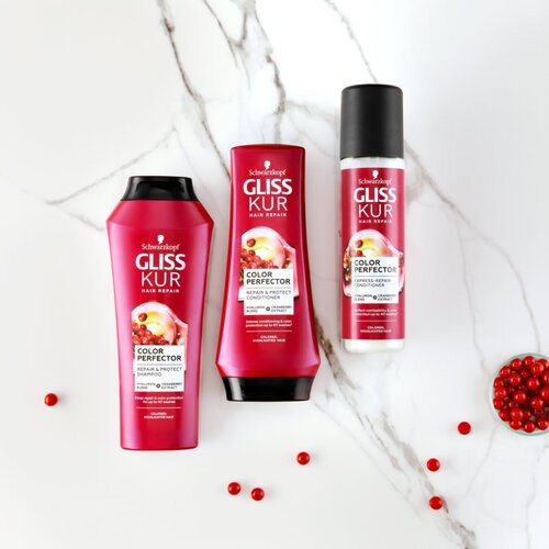 Schwarzkopf Gliss Colour Perfector regenerirajući balzam za obojenu i kosu s pramenovima 200 ml Slike