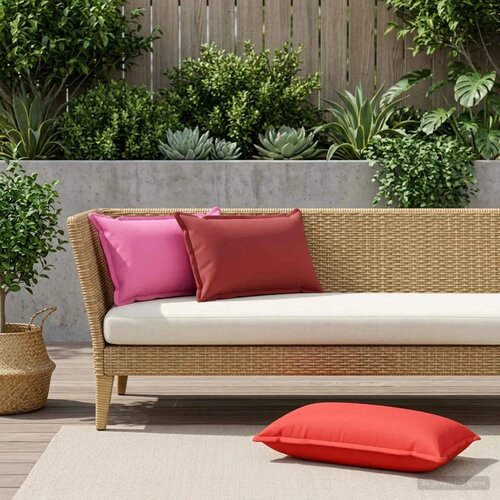  Presvlaka za jastuk 12 kom. HOUTEN Crvena 40 x 80 cm Poliester - Crvena 40 x 80 cm 12 Cijene