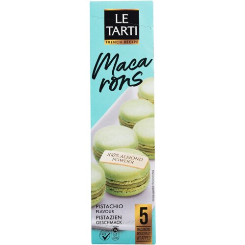 Nepoznato Biskvit LE TARTI Macarons pistaći 60g Cene