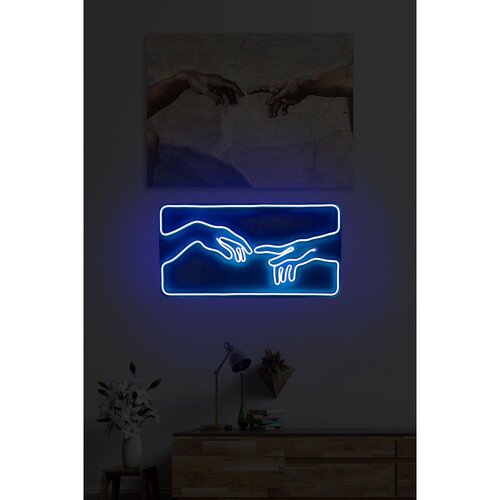 Wallity Dekorativna plastična LED rasveta Creation of Adam Blue Cene