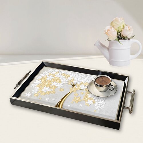 Aberto Design poslužavnik TPG9853 50 x 29 x 3,5 cm, &scaron;areni Cijene