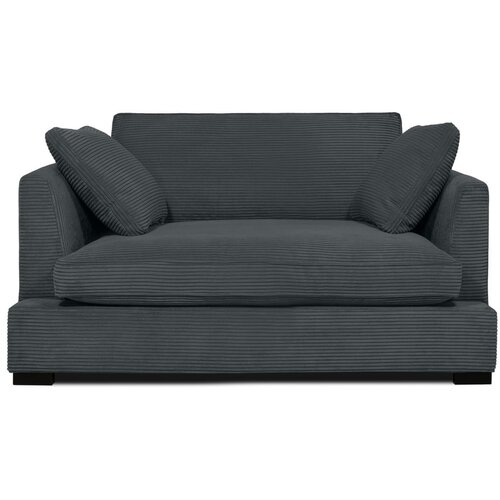 Scandic Siva sedežna garnitura iz rebrastega žameta 132 cm Mobby – Cene