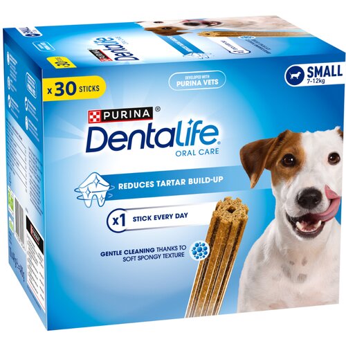 3 + 1 gratis! Purina Dentalife grickalice za svakodnevno či&scaron;ćenje zuba - Dentalife, za male pse (4 x 30 komada) Cijene