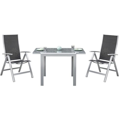 Gardenson Set Za Balkon Carrara, 3-Delno, Črna Slike