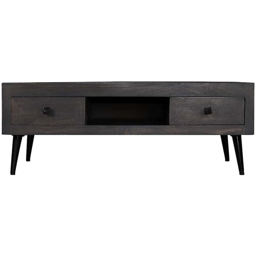 Maison Chic Klubska mizica - kavna mizica - Nizka mizica iz trdnega mangovega lesa 100x60x35 cm, (21754327) Slike