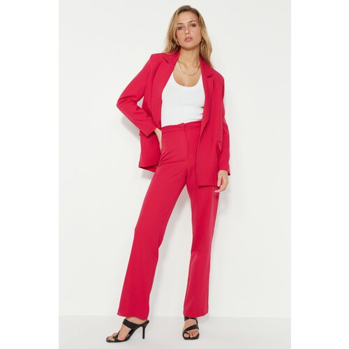 Trendyol Pants - Pink - Straight Slike
