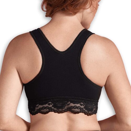 Carriwell nedrček za dojenje, čipkast, organski bombaž, črni - XL black Slike