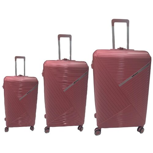 Hoffmanns 3-dijelni set kofera od polipropilena rose gold Cene