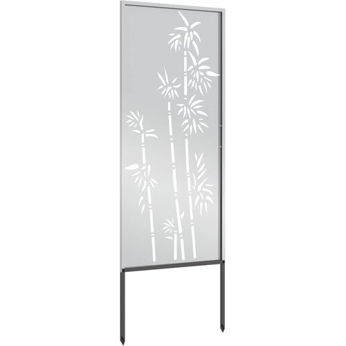  Privatnost u vrtu Cvjetni Srebrno 50 x 140 cm Pocinčani čelik Slike