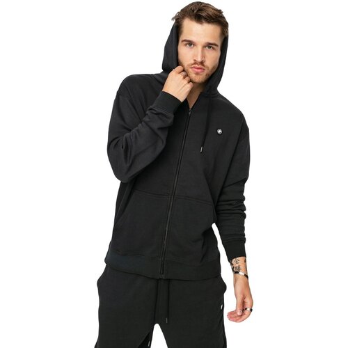 Dc Shoes Puloverji Riot Zip Up Črna Slike