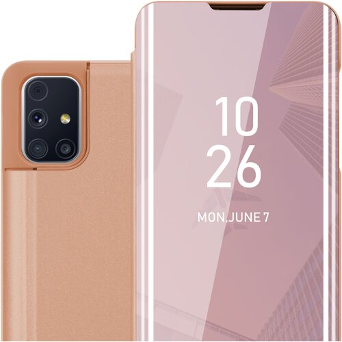 Cadorabo CARE, združljiv s Samsungom v Kunzit Pink - prozorno za za&scaron;čito z ogledalom z zrcalo z funkcijo stojala 360 stopinj za&scaron;čita, (20572520) Cene