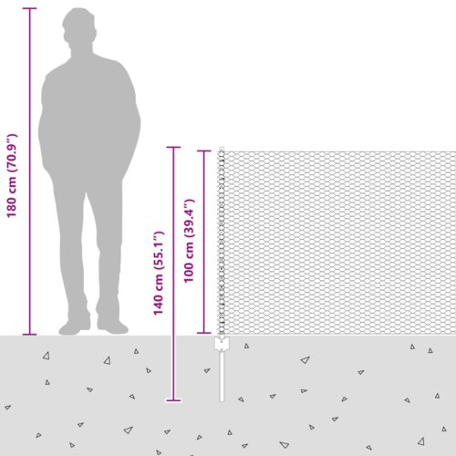 VidaXL Stupovi Ograde 10 kom U-Kanal Siva 100 cm Čelik Slike