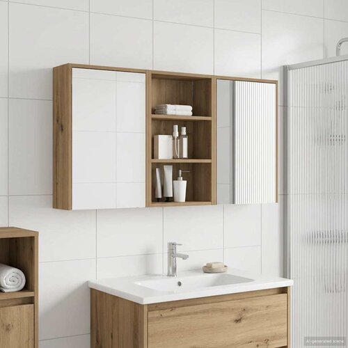  Set ormarića za kupaonicu 3 kom. 126 x 16 x 62.5 cm Cijene