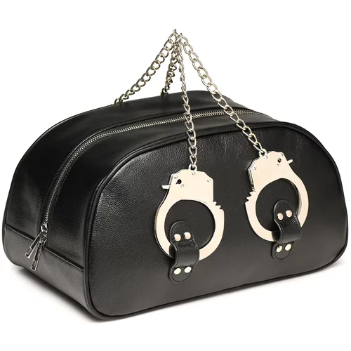 Master Series Bondage Travel Bag With Handcuffs - Black