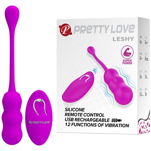  Vibro jaje Pretty love Leshy, 7.2 cm, 12 modova, Ljubičasto Cene