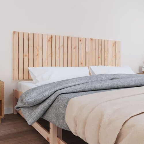 vidaXL Stensko posteljno vzglavje 185x3x60 cm trdna borovina Cene