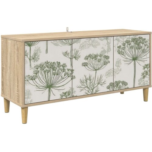 vidaXL TV ormar GOTHA 102 x 33 x 50 cm Sonoma Konstruirano drvo - Zeleni uzorak drveta Cene
