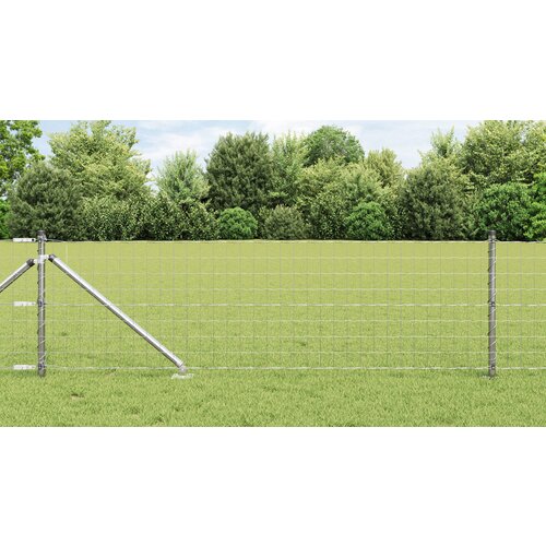 vidaXL evropska ograja s 13 končnimi nosilci 0.4x50 m cinkano jeklo Cene