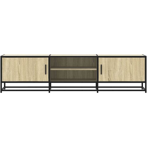  ormarić Sonoma hrast 160x35x41 cm Konstruirano drvo i metal Slike