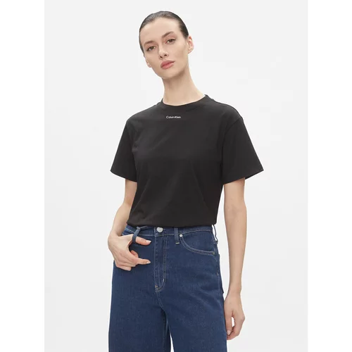 Calvin Klein Majica Metallic Micro Logo T Shirt K20K206967 Črna Regular Fit