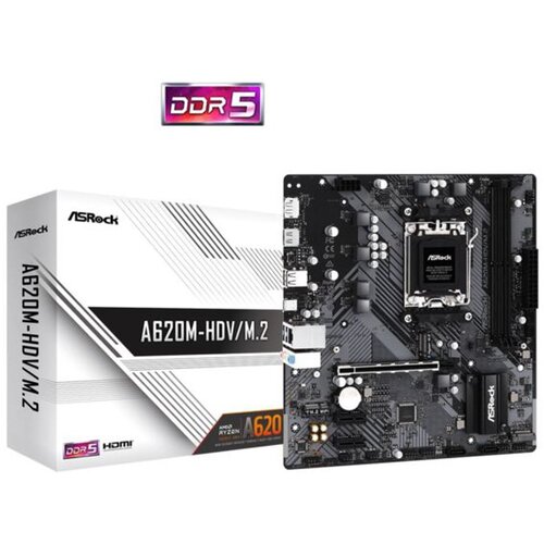 AsRock Matična ploča AMD AM5 A620M-HDV M.2 Slike