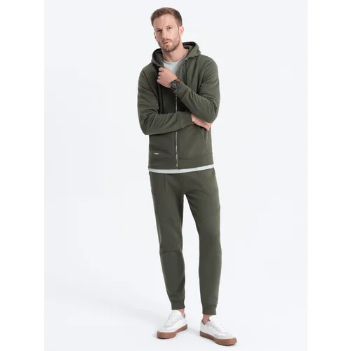 Ombre Men's sweatshirt set unbuttoned sweatshirt + pants