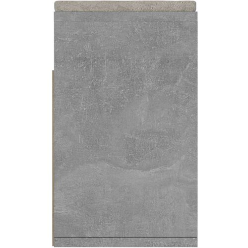 VidaXL klupa za cipele s jastukom boja betona 104 x 30 x 49 cm iverica Slike
