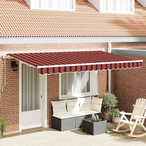 vidaXL retraktilna tenda rumena in oranžna ter bela 3.5 x 2 m Cene