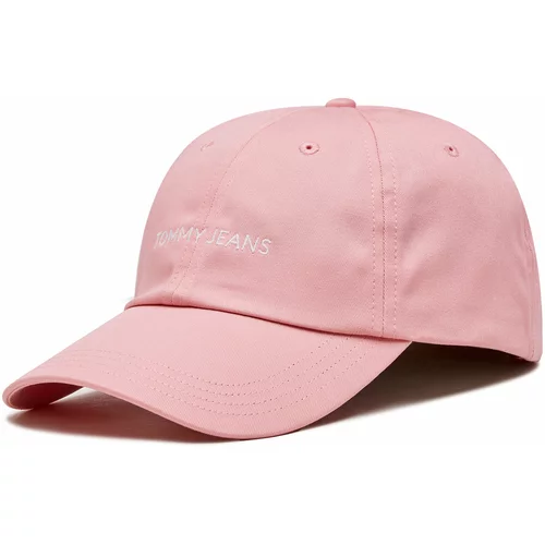 Tommy Jeans Kapa s šiltom Tjw Linear Logo Cap AW0AW15845 Ballet Pink THA
