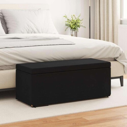  Stolica Crna 101 x 41 x 40 cm Tkanina i konstruirano drvo - Crna 100 cm tkanina Cijene