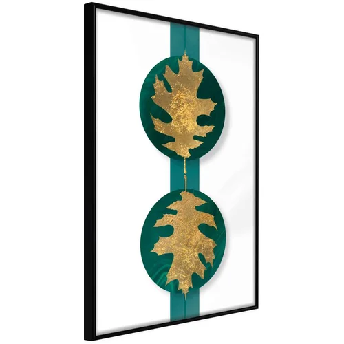  Poster - Gilded Oak Leaves 40x60