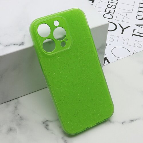 Maska glow shining za iphone 14 pro (6.1) zelena Slike