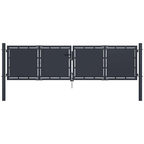  Vrtna vrata Čelik 300x100 cm Antracit Cene