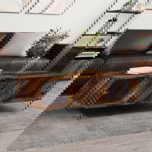 vidaXL Stolić za kavu boja hrasta 104 x 60 x 35 cm konstruirano drvo Cijene