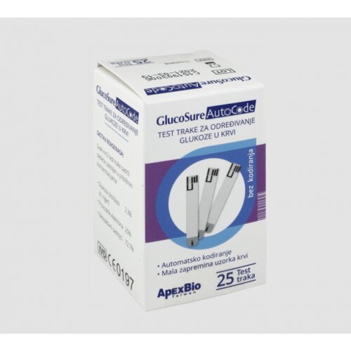  Trake sa kodom 1x25 kom za uredjaj glucosure autocode Cene
