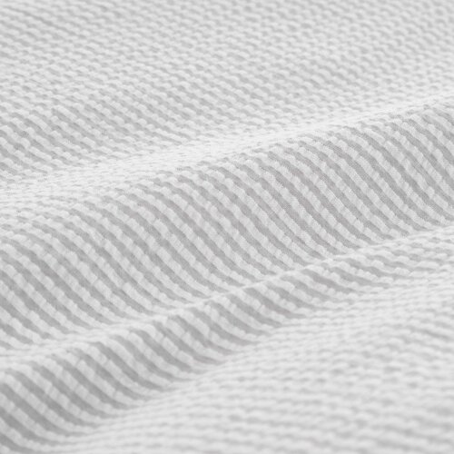 Bianca Svetlo siva enojna posteljnina iz bombažnega perkala 135x200 cm Seersucker Woven Stripe &amp;ndash; Slike