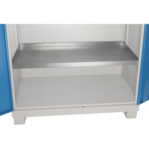 eurokraft pro Koritasta polica, pocinkana, VxŠxG 48 x 1167 x 550 mm, nosilnost 80 kg Cene