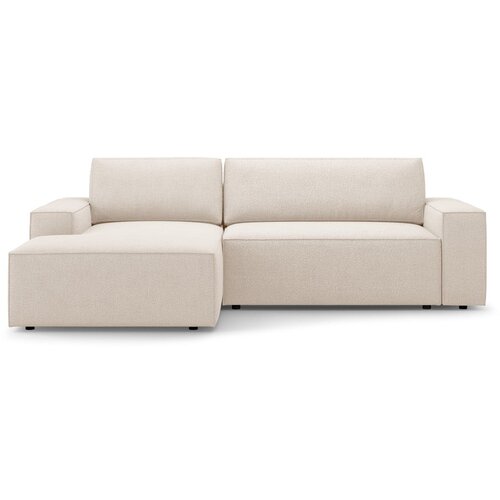 Micadoni Bež sklopiva kutna garnitura od boucl&amp;eacute; tkanine (s lijevim kutom) Jodie &amp;ndash; Home Slike