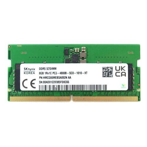 Hynix RAM DDR5 8GGB SO-DIMM 5600MHz, PC5-5600B, Bulk Slike