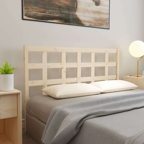  Uzglavlje za krevet 145 5 x 4 x 100 cm od masivne borovine Slike