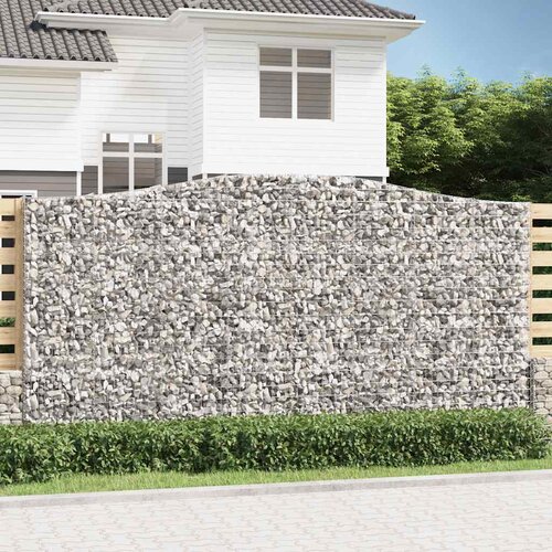  Lučne gabionske ko&scaron;are 6 kom 400x50x200/220cm pocinčano željezo Cijene