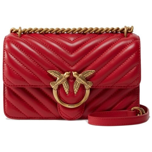 Pinko Torbe LOVE ONE MINI LIGHT DC Rdeča Cene