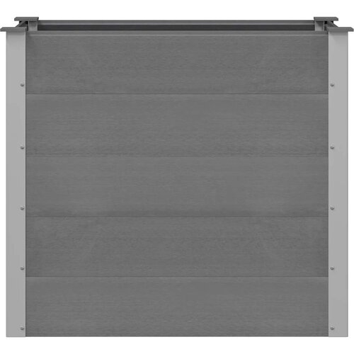  Vrtna Posuda za Sadnju WPC 100x50x91 cm Siva Slike