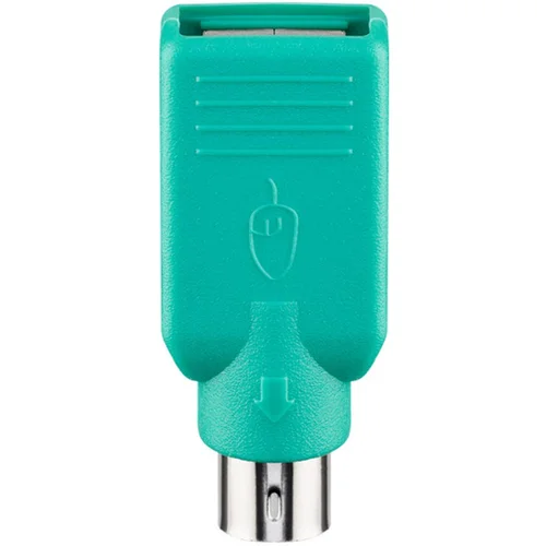 Goobay adapter za miško/tipkovnico, USB-A (Ž) / Mini-DIN 6 ps/2 (m), zelen 144965