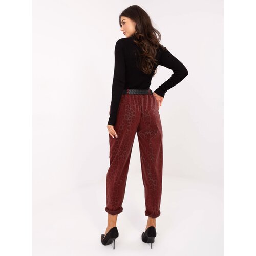 MODA ITALY Trousers-IT-SP-242976.29P-burgundy Slike