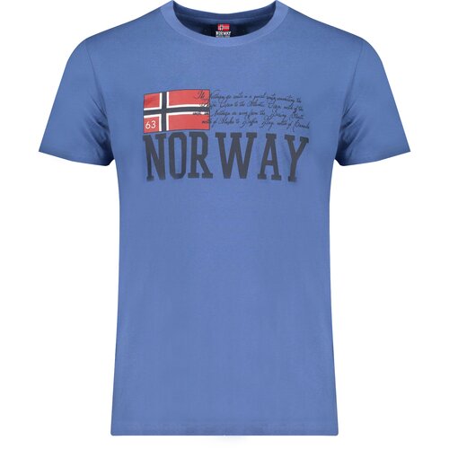 Norway 1963 MEN&amp;amp;#39;S SHORT SLEEVE T-SHIRT BLUE Slike