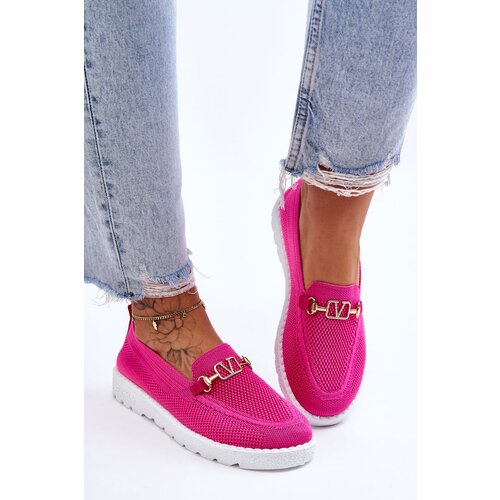 Kesi Women&amp;#039;s slip-on sneakers with Fuchsia Alena decoration Slike